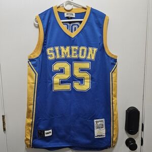 Blue and Yellow Basketball Jersey